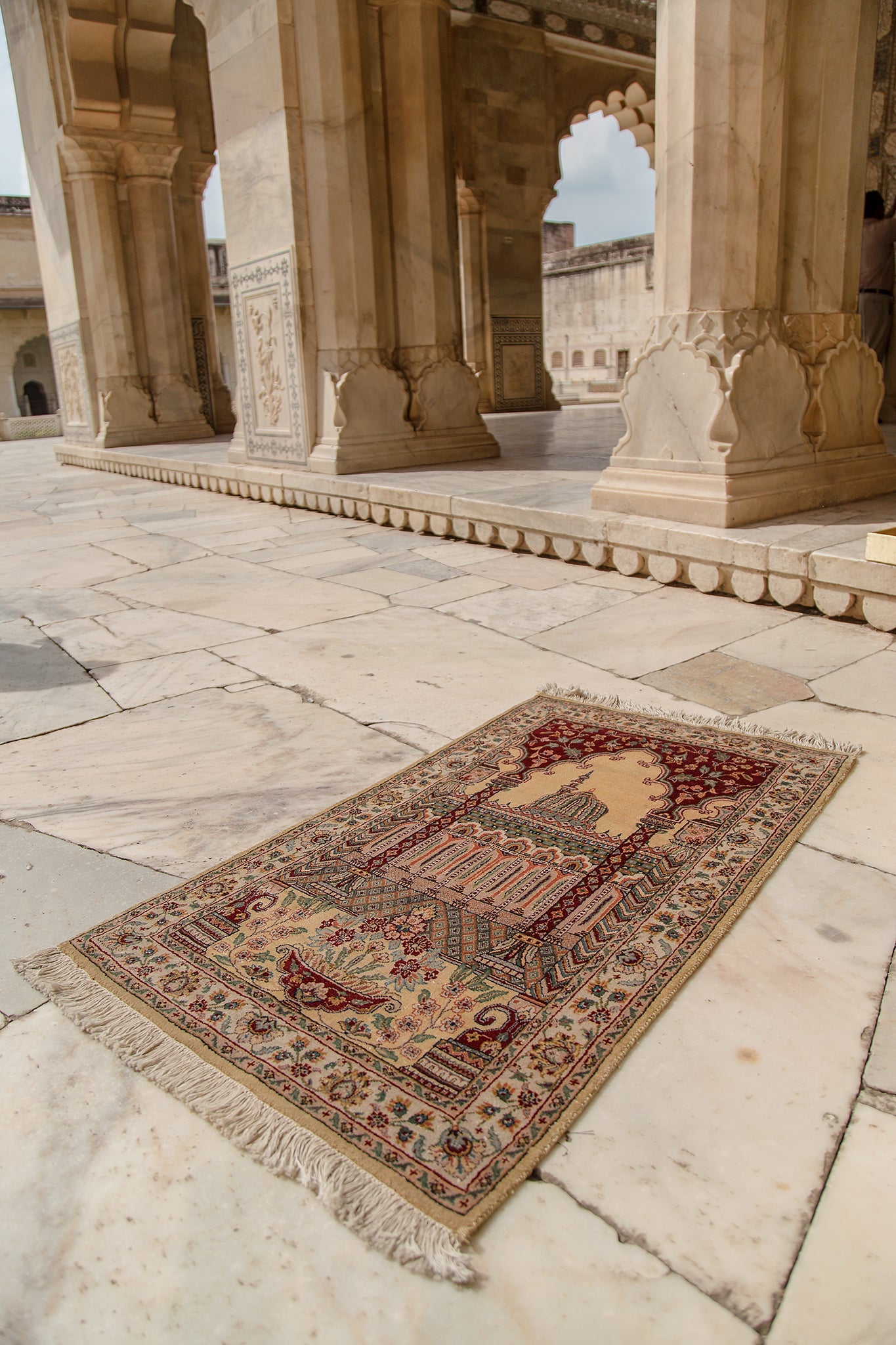 Pearl of Prayer Silk Prayer Mat